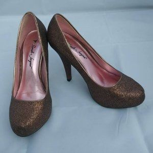 Sarah Jayne Glitter Heels Size 7